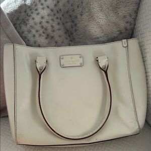 Kate Spade Ivory Leather Tote